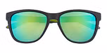 Matte Black / Green Retro Print with Polarized Green Mirror Lenses