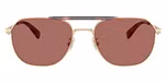 Satin Light Gold/Caramel / Wine Solid