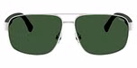 Semishiny Silver / Dark Green