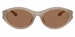 Opalescent transparent grey / Dark brown