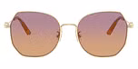 Shiny Light Gold / Burgundy Sunset Gradient