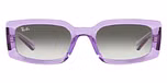Transparent Violet / Light grey gradient