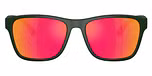 Matte Dark Green / Orange Mirror Red
