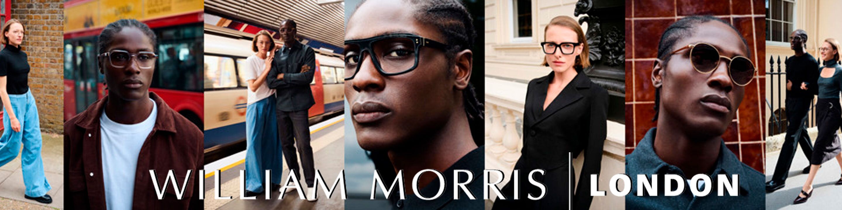 William Morris London designer sunglassess desktop banner