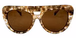 Brown marble / Matt gold / Brown color UV400 protection lenses