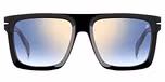 BLACK / BLUE SHADED GOLD MIRROR
