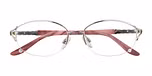 Shiny gold with pink pearl acetate
 temple