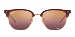 BORDEAUX ON ROSE GOLD / blue / polarized wine