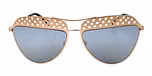 Matt gold / Mirror effect grey color UV400 protection lenses