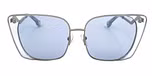 Matt silver / Crystal light blue / Light blue color UV400 protection lenses