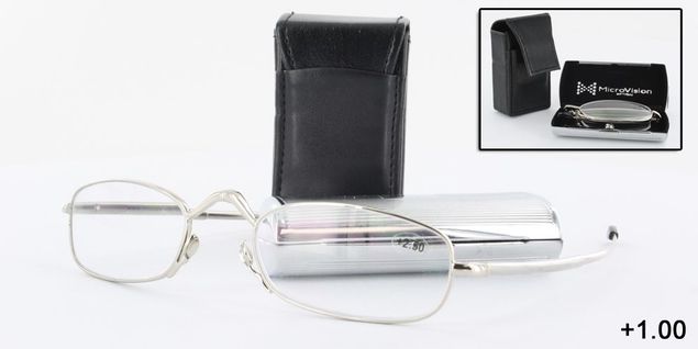 MicroVision Folding Vision - Super Compact Reading Glasses