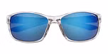 Gloss Crystal / Blue with Polarized Blue Mirror Lenses
