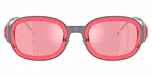 Brushed gunmetal / Pink mirror internal silver