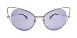 Matt silver / Light purple color UV400 protection lenses