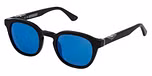 MATT/SANDBLASTED BLACK / SMOKE/MIRROR BLUE