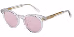 Clear with Pink Lens