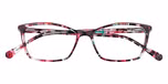 Gloss purple tort with nude front 
lamination & purple tort temples
