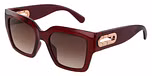 SHINY TRASPARENT BORDEAUX / BROWN GRADIENT