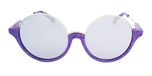 Melted purple / Mirror effect grey color UV400 protection lenses