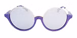 Melted purple / Mirror effect grey color UV400 protection lenses