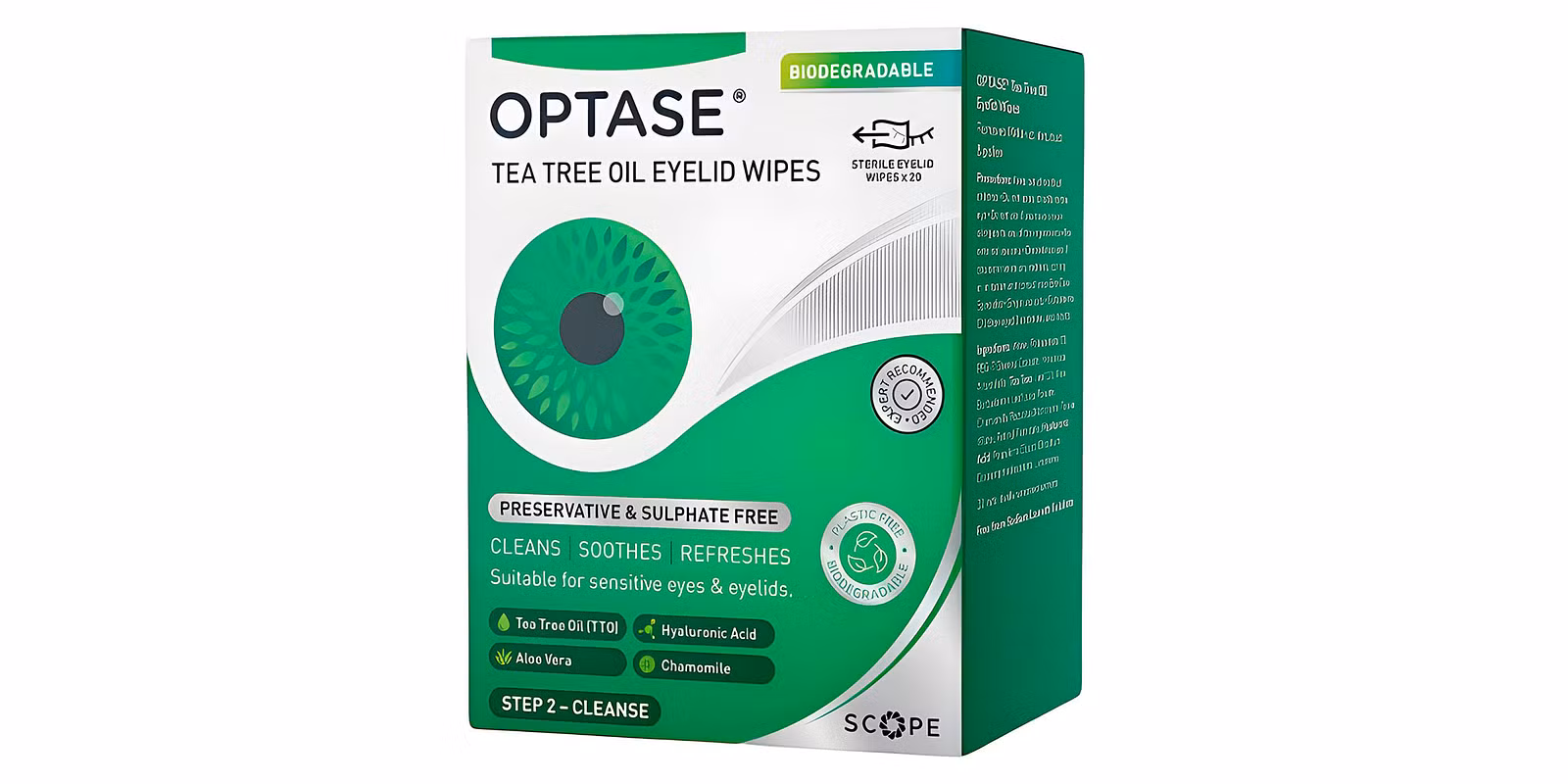 Optase Tea Tree Oil Eyelid Wipes