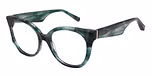GLOSS TEAL CRYSTAL HORN