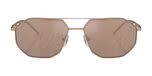 Matte Gold / Light Brown Mirror Dark Gold