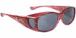 Red Licorice (Polarvue™ Grey) / Swarovski Crystals
