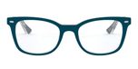 TOP TURQUOISE ON TRANSPARENT / blue