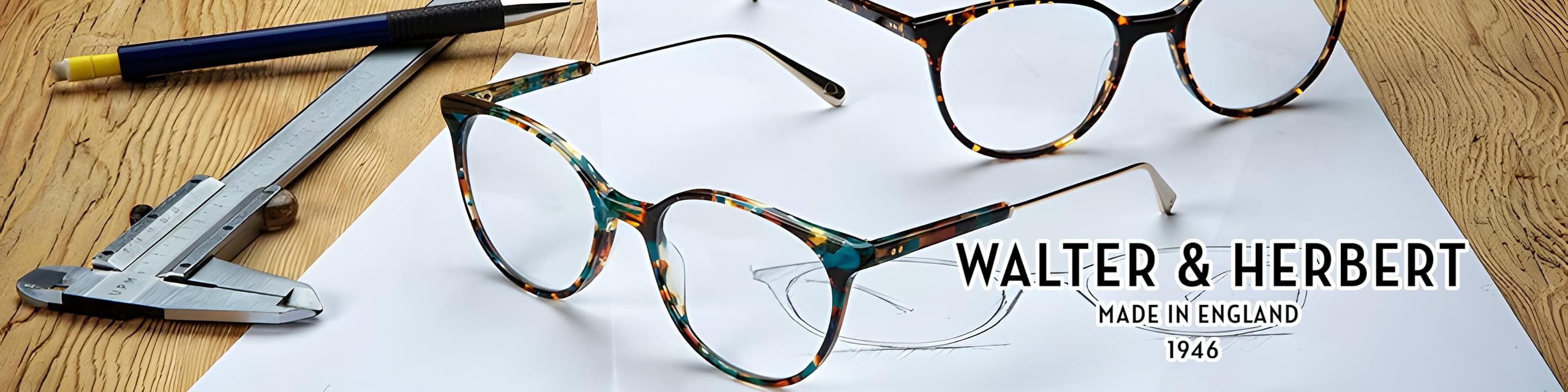 Walter and Herbert designer sunglassess desktop banner