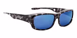 Black Marble Blue Mirror Lens