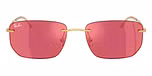 Arista Gold / Gold / Dark Violet Mirror Red