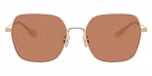 Shiny Light Gold/Milky White / Brown Solid
