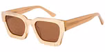 Cream Brown with Brown Lens