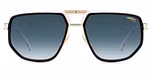 BLACK WHITE / DK BLUE SHADED