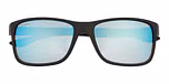 Matte Black with Polarized Ice Blue Mirror Lenses