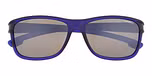 Matte Rubberised Navy / Red with Polarized Smoke Silver Flash  Lenses
