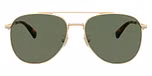 Satin Light Gold / Green Solid