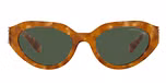 Amber Tortoise / Olive Green Solid