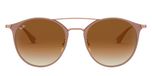 COPPER TOP ON BEIGE / light brown / clear gradient brown