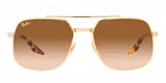 ARISTA / gold / clear gradient brown