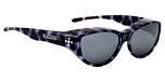 Blue Cheetah (Polarvue™ Grey) / Swarovski Crystals