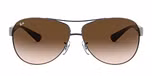 GUNMETAL / gunmetal / brown gradient dark brown