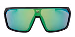 MATTE BLACK / MATTE BLACK / GREEN MIRROR