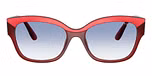 Top Red/Opal Red / Red / Clear Gradient Light Blue