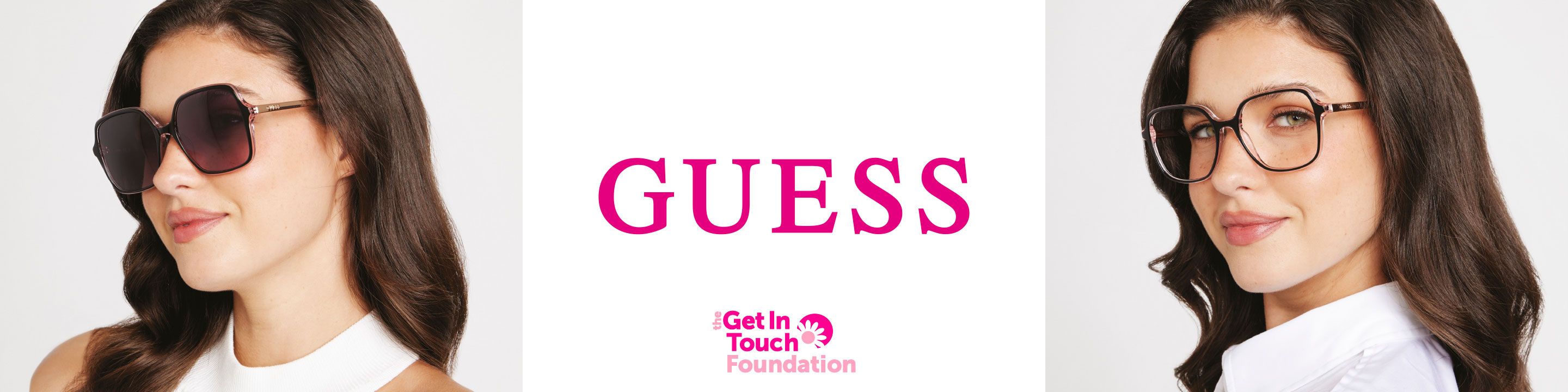 Guess designer sunglassess desktop banner