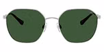 Brushed Silver / Bottle Green