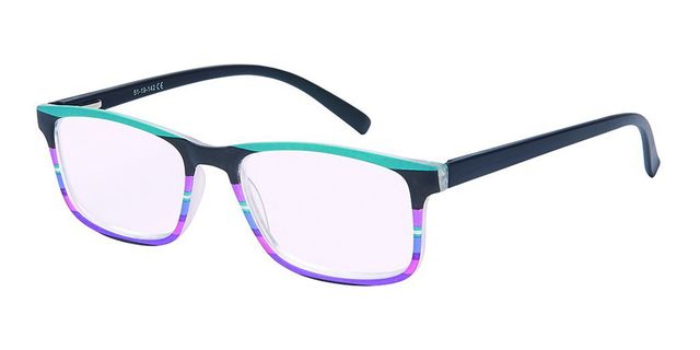 Univo Readers - Reading Glasses R22 - B: Black/Purple