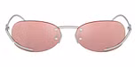 Shiny silver / Pink mirror pink