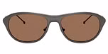 Matte gunmetal / Dark brown